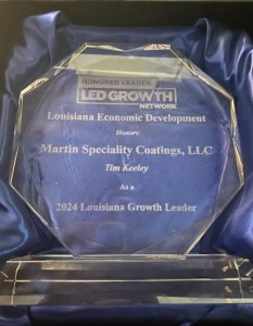  2024 Louisiana Growth Leader given by Louisiana Economic Development